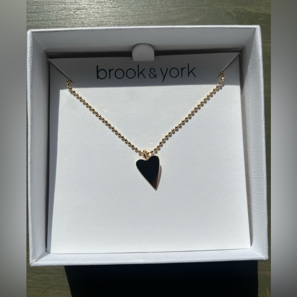 Brook & York Gold Heart Pendant Necklace - Picture 3 of 4